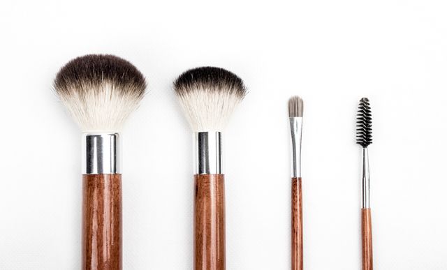 Set of Makeup Brushes on White Background - Download Free Stock Photos Pikwizard.com