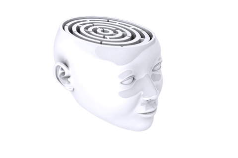 abstract face with maze on transparent background - Download Free Stock Videos Pikwizard.com