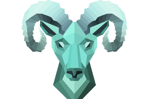 geometric aries zodiac icon on transparent background - Download Free Stock Videos Pikwizard.com