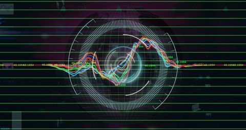 digital radar with animated data chart and graphical interactions - Download Free Stock Images Pikwizard.com