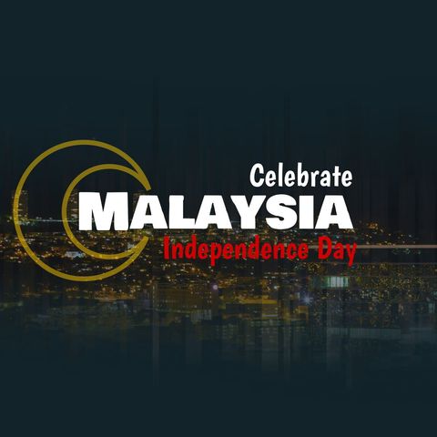 Celebrate Malaysia Independence Day with Cityscape in Background - Download Free Stock Templates Pikwizard.com