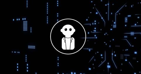 AI Chatbot Icon Amid Digital Data Network - Download Free Stock Images Pikwizard.com