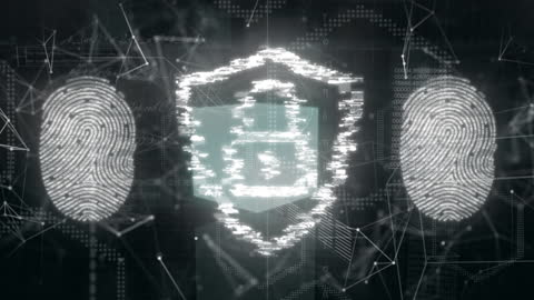 Cybersecurity with Digital Padlock and Fingerprints