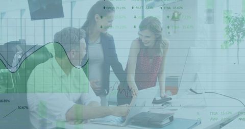 Financial Analysis with Diverse Team Collaborating in Bright Office - Download Free Stock Images Pikwizard.com