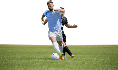 Diverse Male Football Players Competing on Transparent Background - Download Free Stock Videos Pikwizard.com