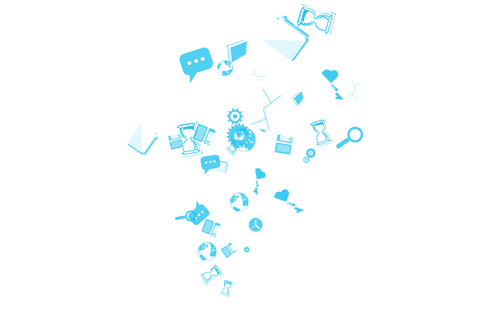 digital illustration of social media icons on transparent background - Download Free Stock Videos Pikwizard.com