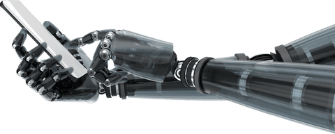Transparent Cyborg Hands Using Smartphone Illustration - Download Free Stock Videos Pikwizard.com