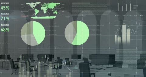 Digital Dashboard in Modern Office Environment - Download Free Stock Images Pikwizard.com