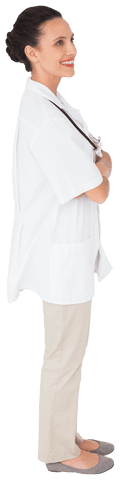 confident female nurse smiling with transparent background - Download Free Stock Videos Pikwizard.com