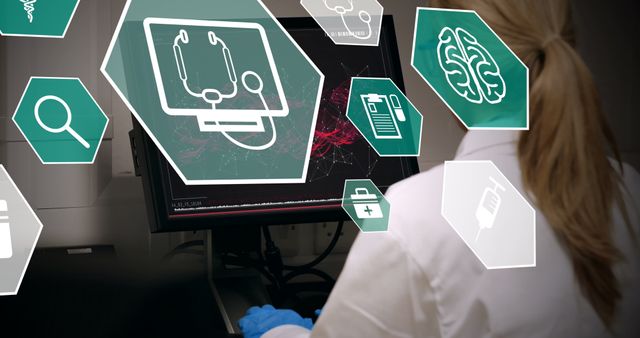 Medical Professional Working on AI-Powered Healthcare Application - Download Free Stock Images Pikwizard.com