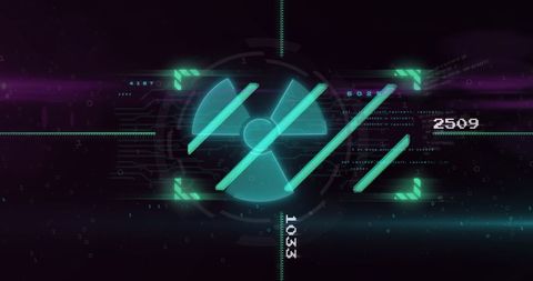 Futuristic Data Processing Visualization with Neon Graphics - Download Free Stock Images Pikwizard.com