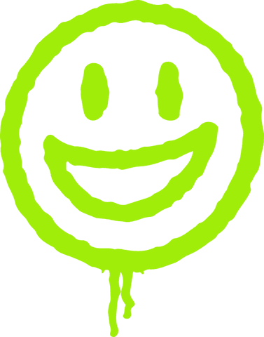 bold green dripping graffiti smiley on transparent background - Download Free Stock Videos Pikwizard.com