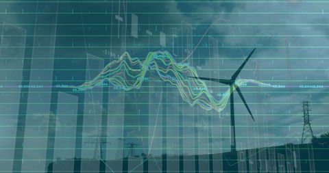 Renewable Energy Analytics with Wind Turbine and Data Overlays