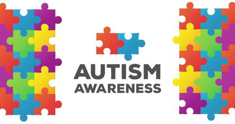 Colorful puzzle pieces highlight autism awareness concept