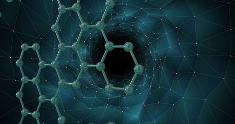 Molecular structure with geometric shapes in dark vortex