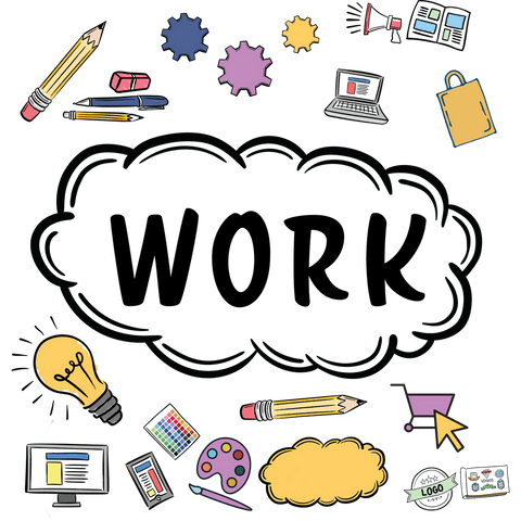 Creative Work Icons on Transparent Background for Business - Download Free Stock Videos Pikwizard.com