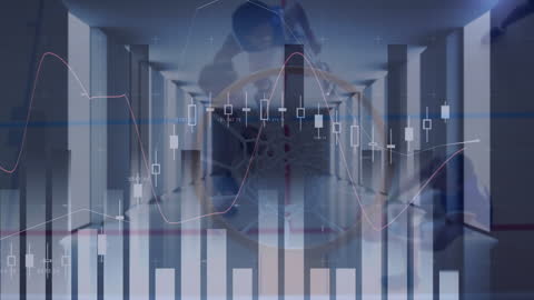 Futuristic Basketball with Financial Data Overlay