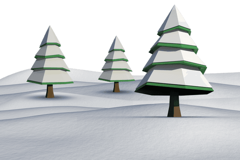 transparent triangular fir trees on snowy hills - Download Free Stock Videos Pikwizard.com