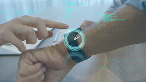 Futuristic Interface on Smartwatch for Business