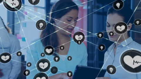 Women Engaging with Digital Health Technology Network Interface