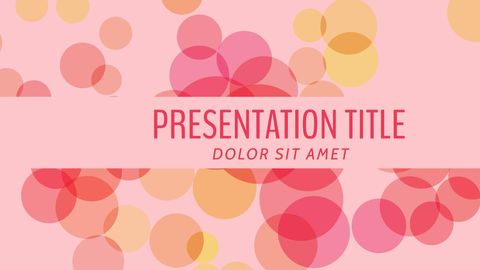 Creative Presentation Template with Abstract Circles - Download Free Stock Templates Pikwizard.com