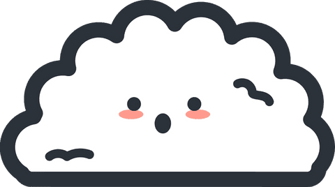 cute transparent cloud surprised expression cartoon design - Download Free Stock Videos Pikwizard.com