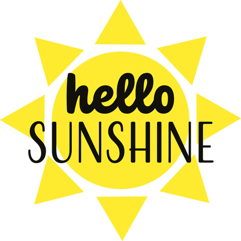 hello sunshine text with sun design on transparent background - Download Free Stock Videos Pikwizard.com