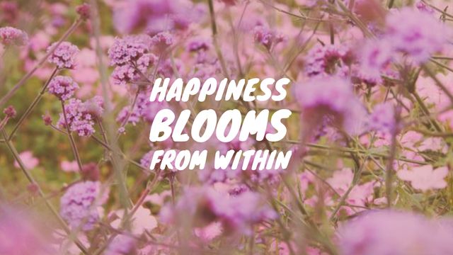 This image features an inspirational quote set against a vibrant field of purple flowers, symbolizing growth and positivity. It can be used in social media graphics, blog posts, self-help guides, motivational presentations, and website banners to convey themes of personal growth, rejuvenation, and positivity.