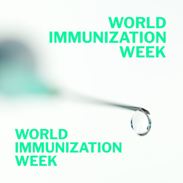 World Immunization Week Campaign with Syringe and Needle - Download Free Stock Templates Pikwizard.com