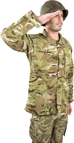 Transparent Confident Soldier in Uniform Saluting - Download Free Stock Videos Pikwizard.com