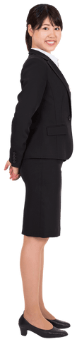 transparent businesswoman in professional attire smiling tall - Download Free Stock Videos Pikwizard.com