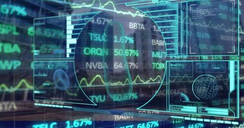 Futuristic holographic technology in industrial control