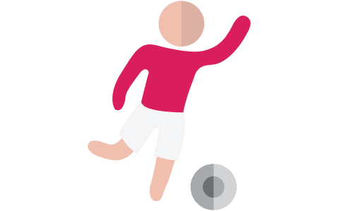 Abstract Player Icon on Transparent Background Vector Design