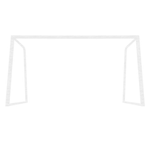 Transparent White Football Goalpost Illustration on Empty Background - Download Free Stock Videos Pikwizard.com