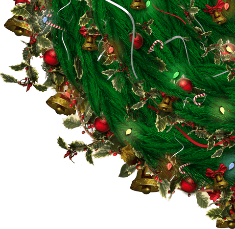 Festive Christmas Tree Decorated with Colorful Ornaments Transparent - Download Free Stock Videos Pikwizard.com