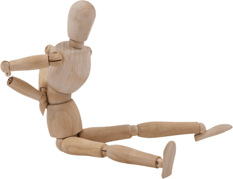 wooden transparent articulated figurine posing with arms extended - Download Free Stock Videos Pikwizard.com