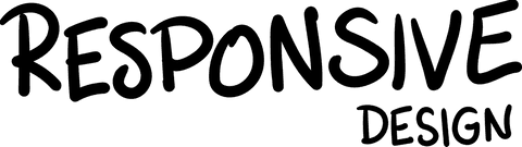 Responsive design text on transparent background