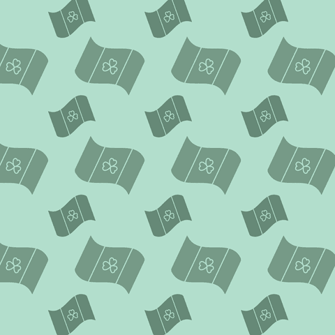 seamless pattern of irish clover flag on transparent green background - Download Free Stock Videos Pikwizard.com