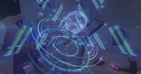 Futuristic Medical Data Interface with Digital Health Concepts