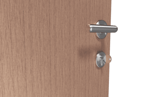 brown wooden door with key in transparent minimalist style - Download Free Stock Videos Pikwizard.com