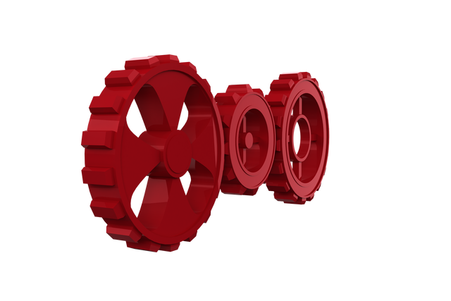 Red Mechanical Cogs on Transparent Background for Engineering Design - Download Free Stock Videos Pikwizard.com