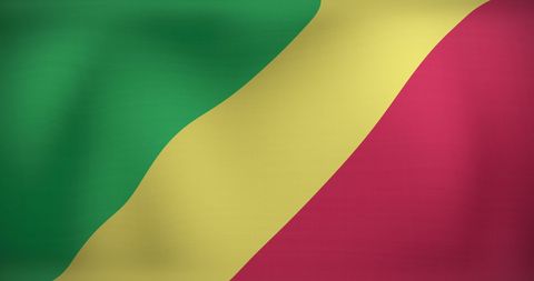 Waving republic of congo flag in motion