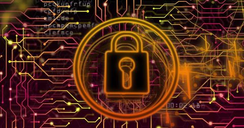Digital Security Concept with Padlock and Circuit Board - Download Free Stock Images Pikwizard.com