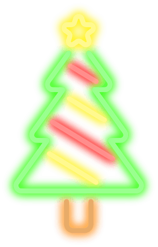 transparent neon christmas tree icon on white background - Download Free Stock Videos Pikwizard.com