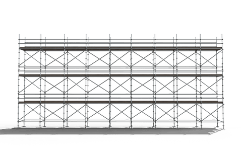 transparent 3d illustration of gray metal scaffolding framework - Download Free Stock Videos Pikwizard.com
