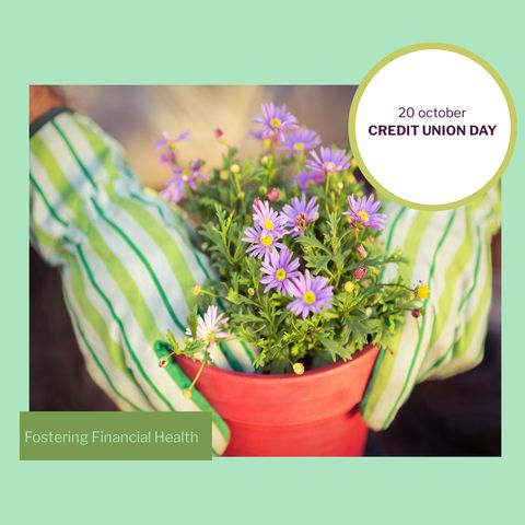 Celebrating credit union day with symbolic gardening