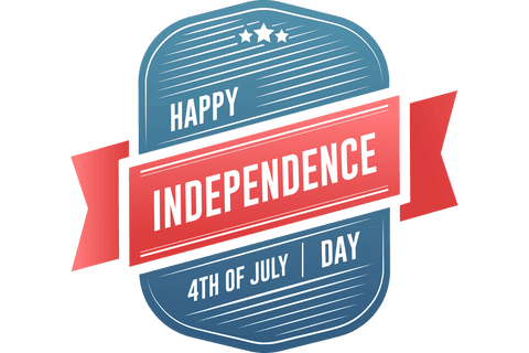 Happy Independence Day Badge on Transparent Background - Download Free Stock Videos Pikwizard.com