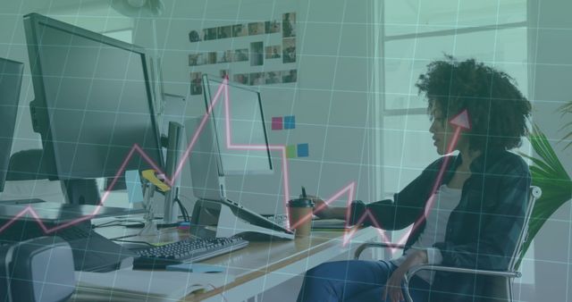 Business Professional Analyzing Data Charts in Modern Office - Download Free Stock Images Pikwizard.com