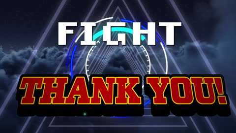 Dynamic Text Animation Thank You and Fight Concept