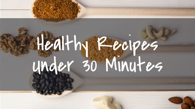 Healthy Recipes Under 30 Minutes with Nuts, Seeds, and Legumes - Download Free Stock Templates Pikwizard.com